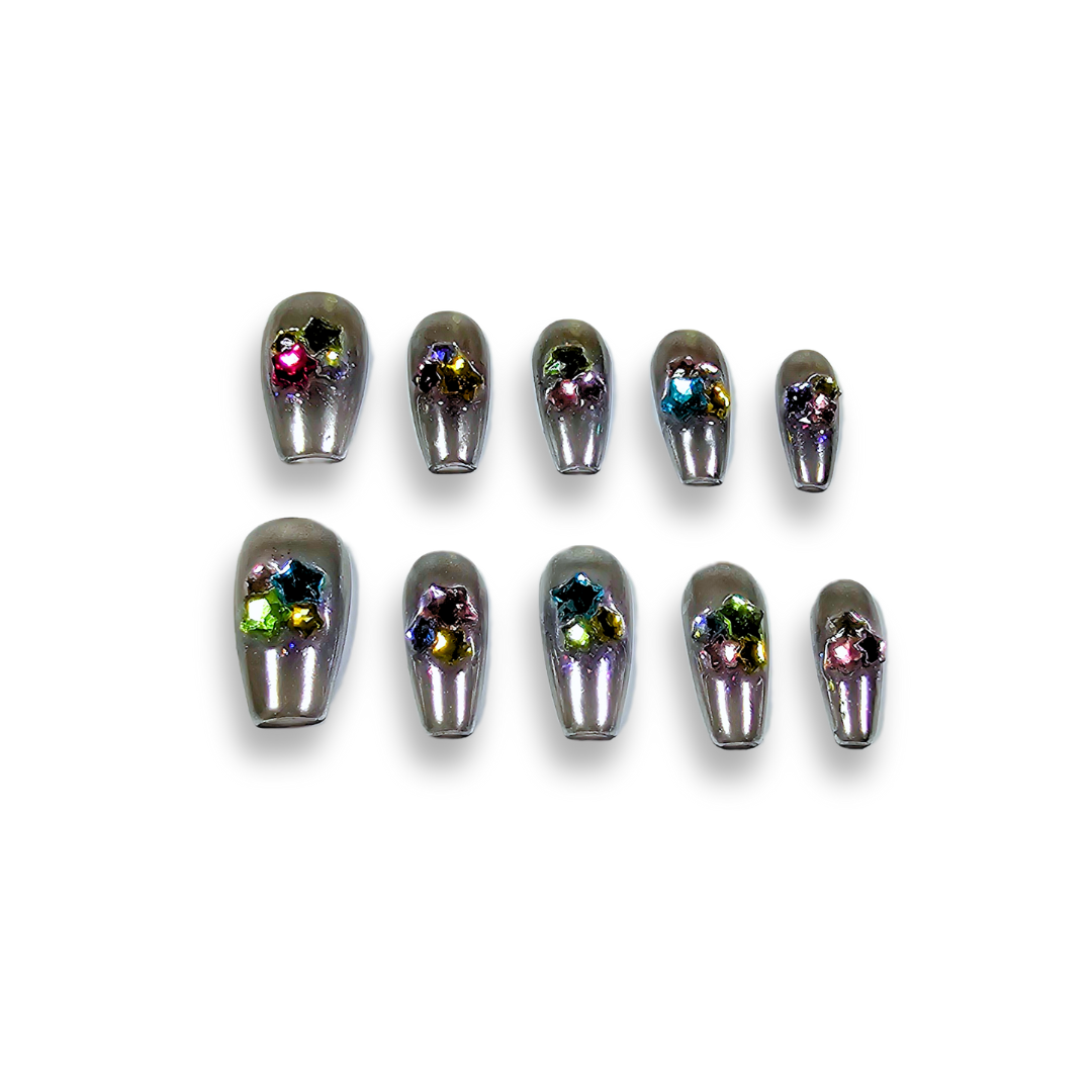 NAILIO™ Mirror on the Wall Handmade Press-On Nails