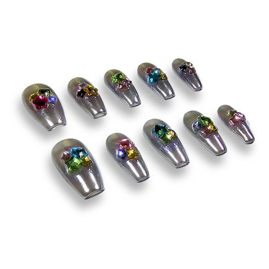 NAILIO™ Mirror on the Wall Handmade Press-On Nails